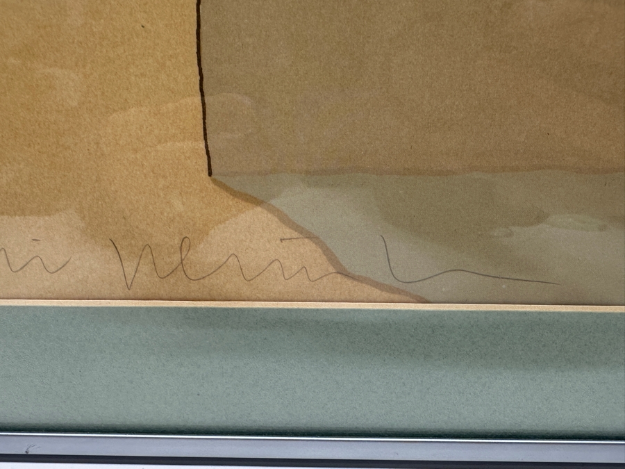 Hand Signed Amado Maurilio Pena Jr White Buffalo Gallery Poster Framed 20 X 22 [Photo 5]