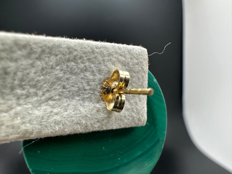 Malachite Earrings With 14K Gold Posts [Photo 3]