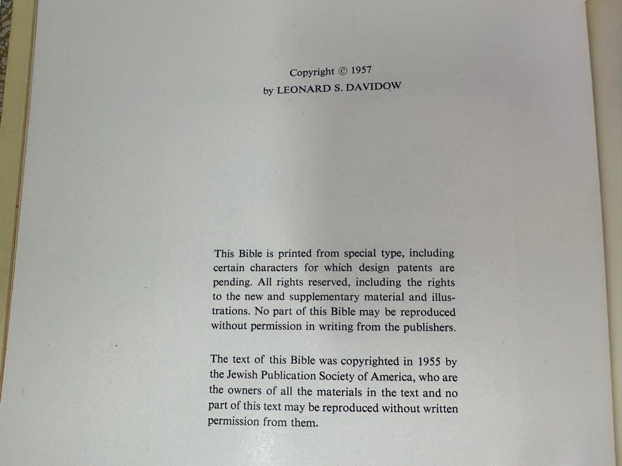 Just Added - The Holy Scriptures Jewish Family Bible The Menorah Press 1957 [Photo 4]