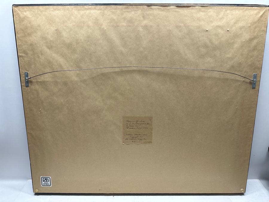 Just Added - Antique 1901 Arthur Weston Horse Print By The Ullman Mfg Co N.Y. 23 X 18 In Antique Wooden Frame 34 X 28 [Photo 10]