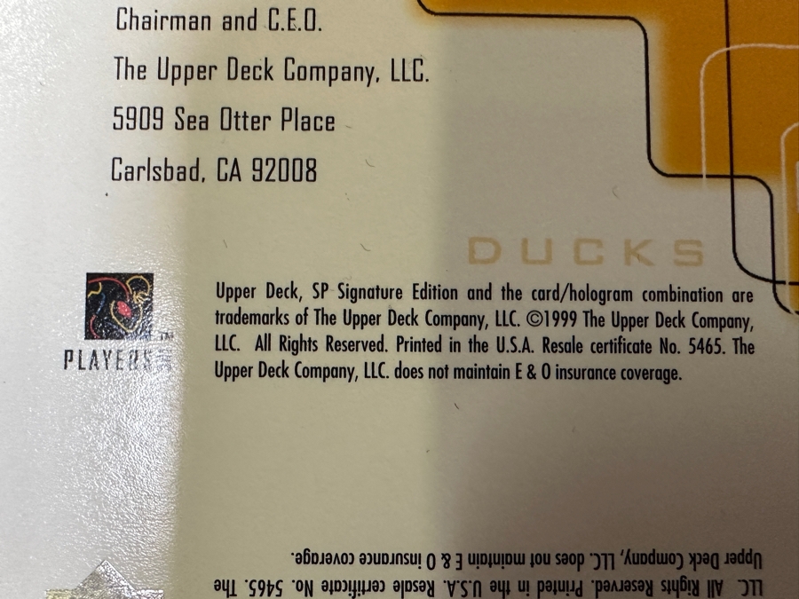 Just Added - Uncut Sheet Of Upper Deck, SP Signature Edition 1999 Football Cards 27 X 40 [Photo 7]