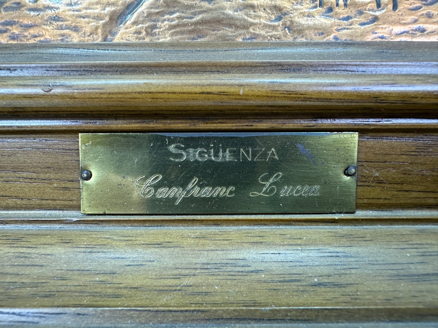 Just Added - Embossed Metal Artwork By Canfranc Lucea 6 X 7 Framed 11.5 X 13 [Photo 5]