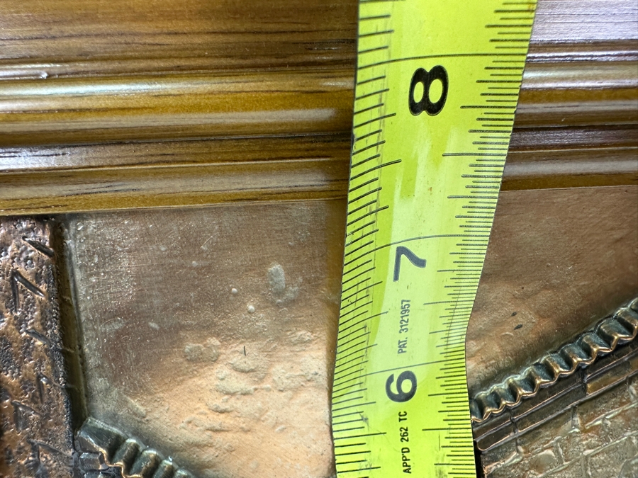 Just Added - Embossed Metal Artwork By Canfranc Lucea 6 X 7 Framed 11.5 X 13 [Photo 7]