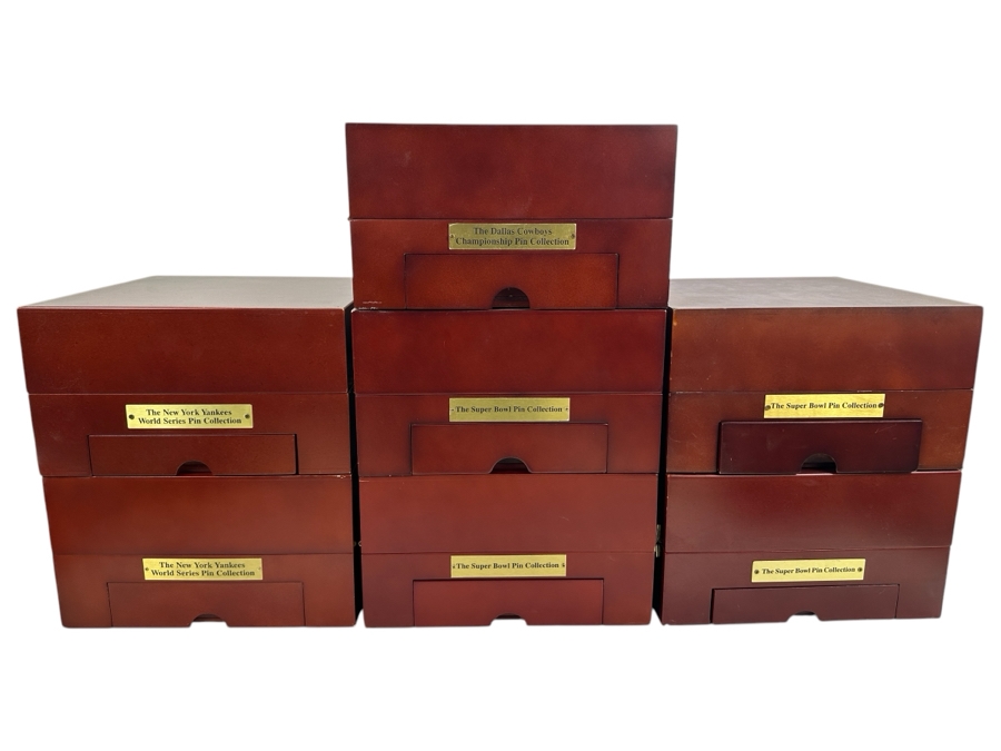 Just Added - (8) Pin Collection Boxes (One Not Shown) 10W X 10D X 5.5H [Photo 1]