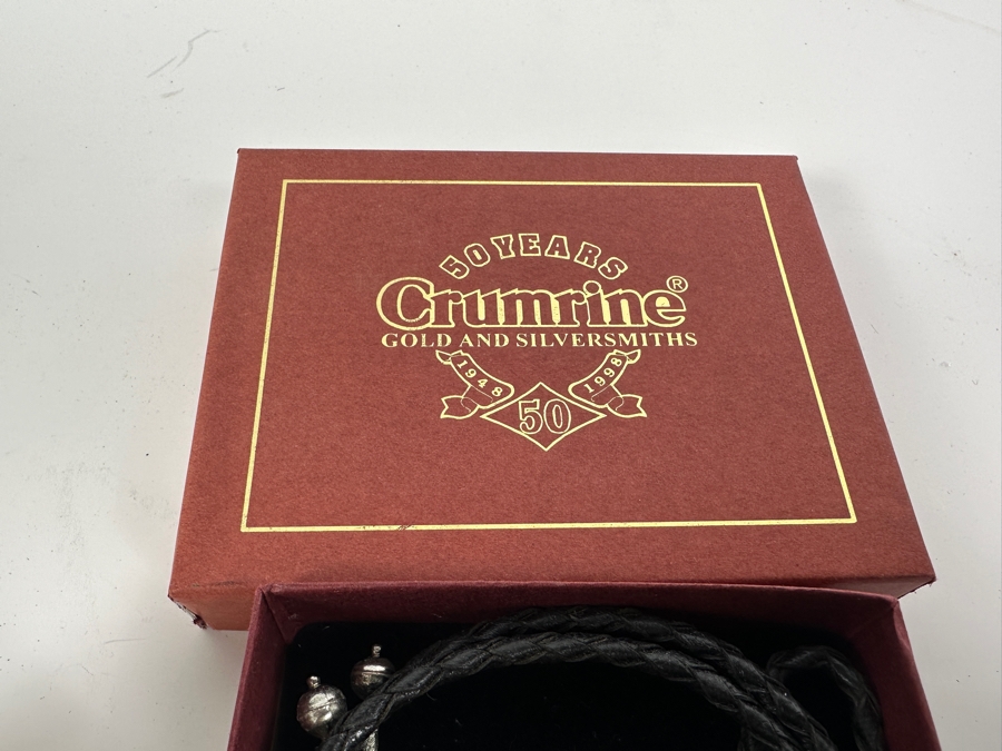 Just Added - Sterling Silver Cufflinks 16.2g (L), Crumrine Bolo Tie (M) & Briar Cufflinks And Tie Clip (R) [Photo 6]