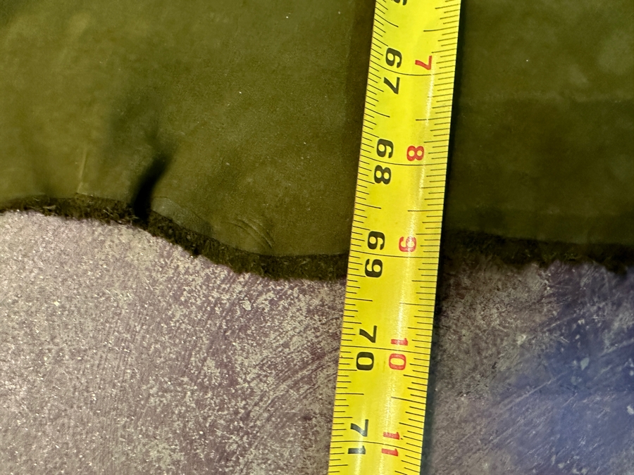 Just Added - Green Tone Leather Hide 69 X 79 Retails $250 [Photo 3]