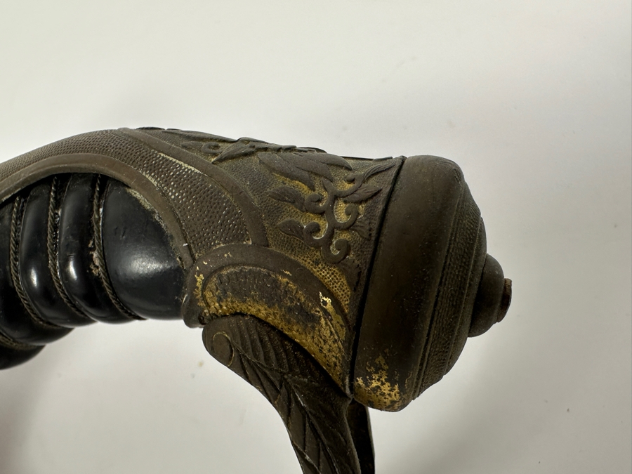 Just Added - Japanese WWII Era Type 19 Army Officer's Kyu Gunto Saber Parade Sword 34L [Photo 4]