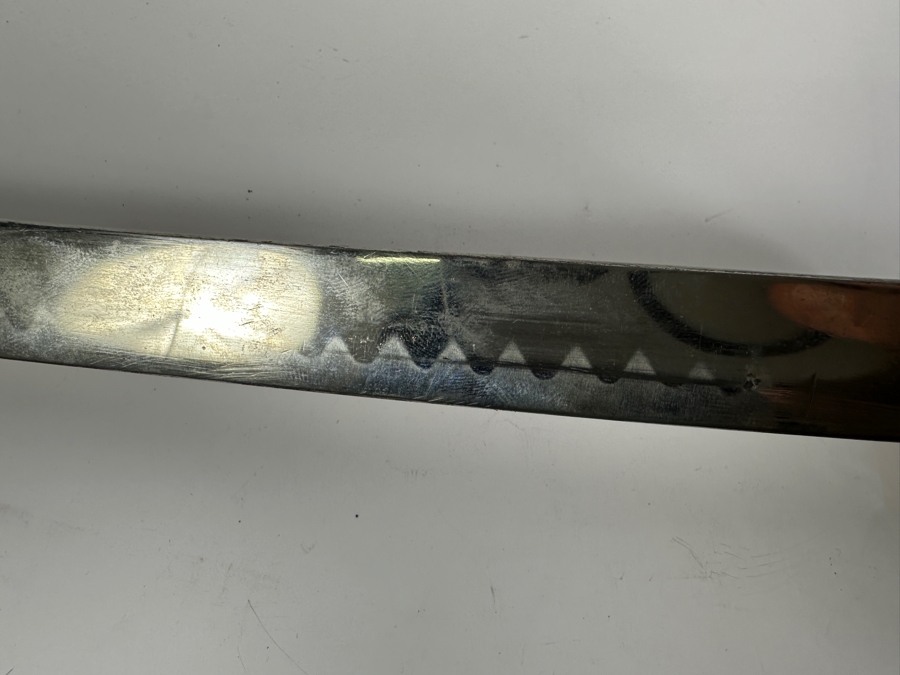 Just Added - Japanese WWII Era Type 19 Army Officer's Kyu Gunto Saber Parade Sword 34L [Photo 8]