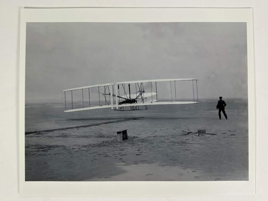 Photographic Print Of Wright Brothers' First Flight At Kitty Hawk, North Carolina In 1903 9.5 X 7 [Photo 2]