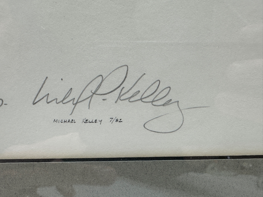 Michael 'Machine Gun' Kelley (1946-2011, American) Hand Signed California Vietnam Veterans Memorial 1988 Print Titled 'Extraction From A Hot LZ, Leaving Behind A Classic Ford And Our Innocence' Signed Lower Right 19 X 12 Framed 25 X 17 [Photo 5]