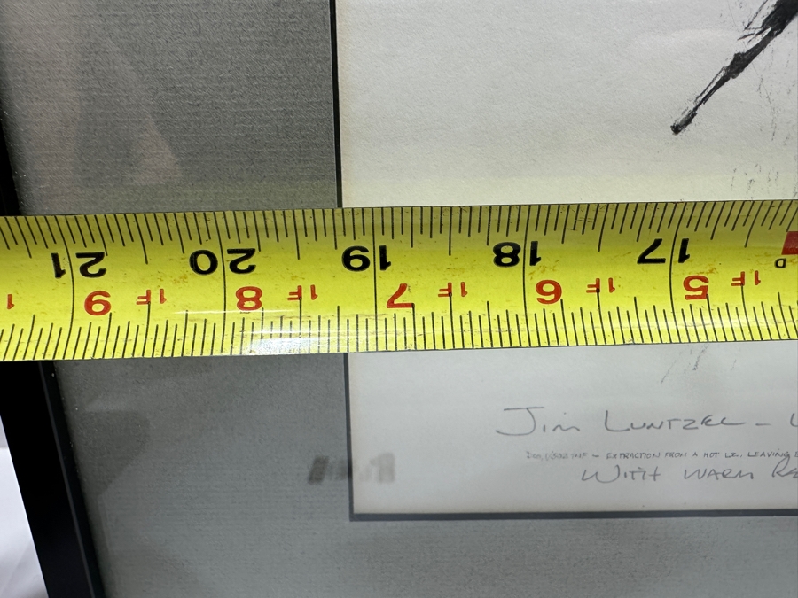 Michael 'Machine Gun' Kelley (1946-2011, American) Hand Signed California Vietnam Veterans Memorial 1988 Print Titled 'Extraction From A Hot LZ, Leaving Behind A Classic Ford And Our Innocence' Signed Lower Right 19 X 12 Framed 25 X 17 [Photo 10]