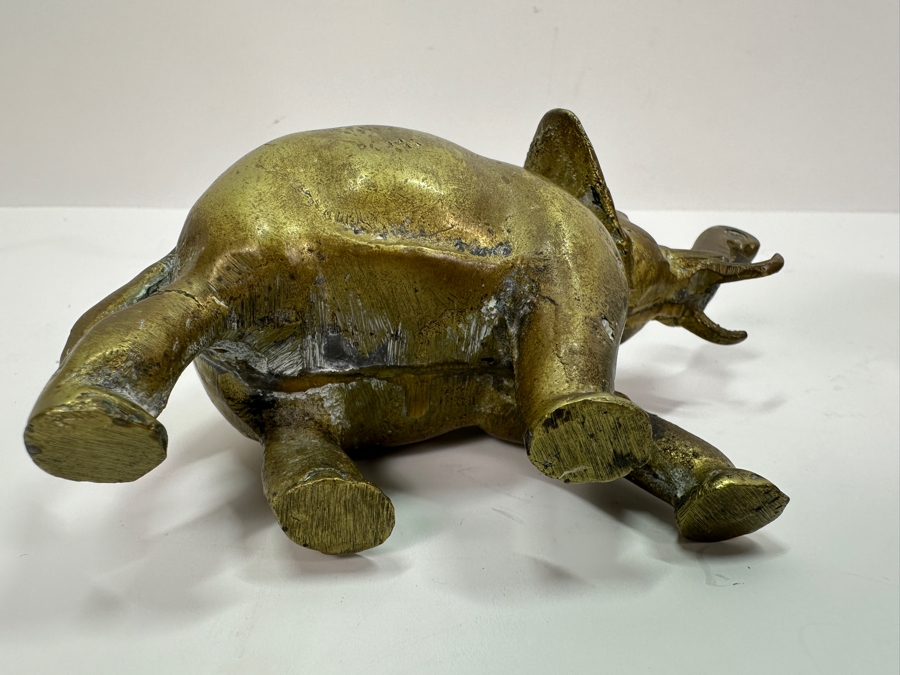 Vintage Brass Camel 6.5H And Elephant Figurines  [Photo 4]