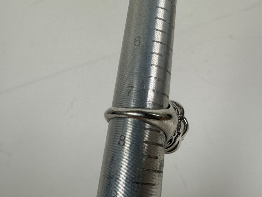 Sterling Silver Pendant With Sterling Silver 24' Chain Necklace And Matching Sterling Silver Ring Size 7.5 40.3g [Photo 15]