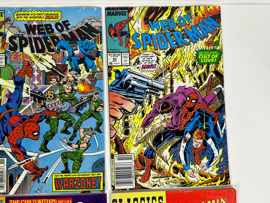 (5) Spider-Man Comic Books Plus Classics Illustrated No. 65 Benjamin Franklin Comic Book [Photo 3]