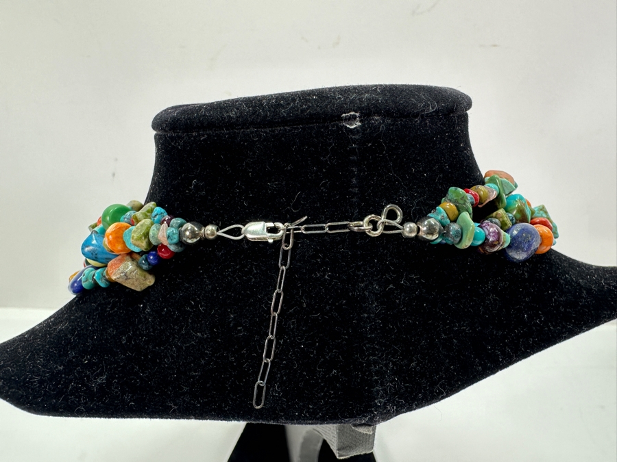 Multistrand Turquoise And Various Stones 18' Necklace [Photo 5]