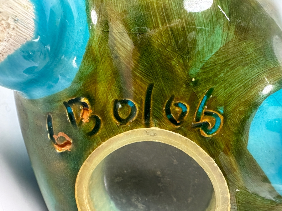 Signed Italian Ceramic Alarm Clock Piggy Bank 9H [Photo 5]