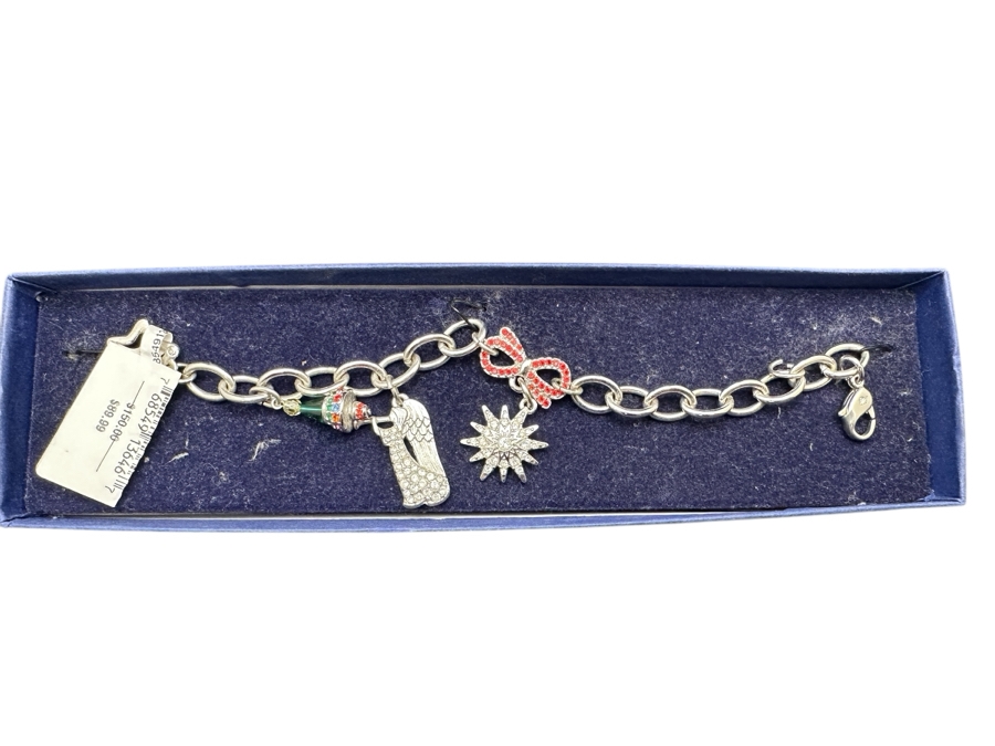 Swarovski Rockefeller Center 2005 5 Charm Bracelet Retails $150 [Photo 1]