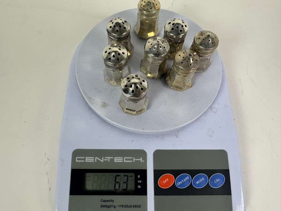 Cartier Sterling Silver Salt & Pepper Shakers In Their Original Box 63g [Photo 8]