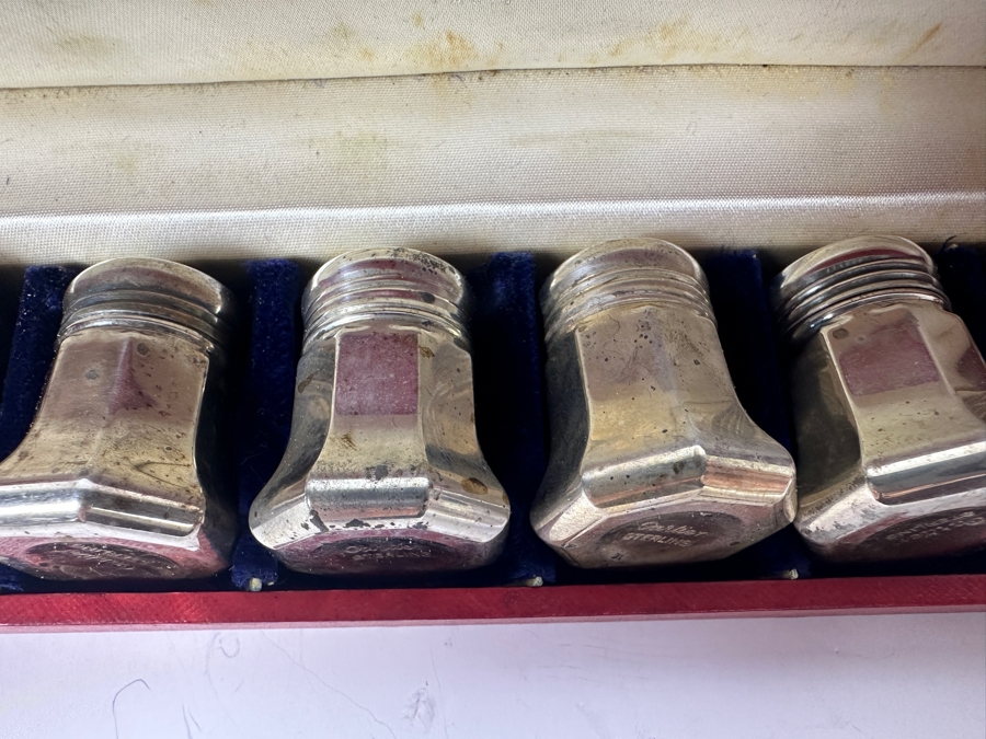 Cartier Sterling Silver Salt & Pepper Shakers In Their Original Box 63g [Photo 4]