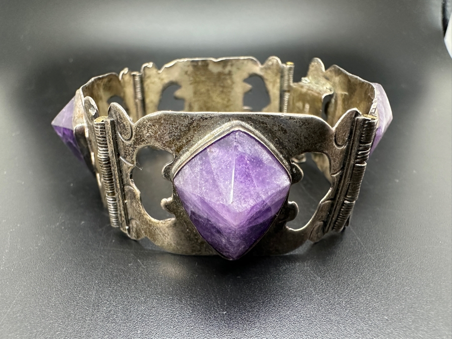 Vintage Mexican Sterling Silver Bracelet 52.6g [Photo 3]