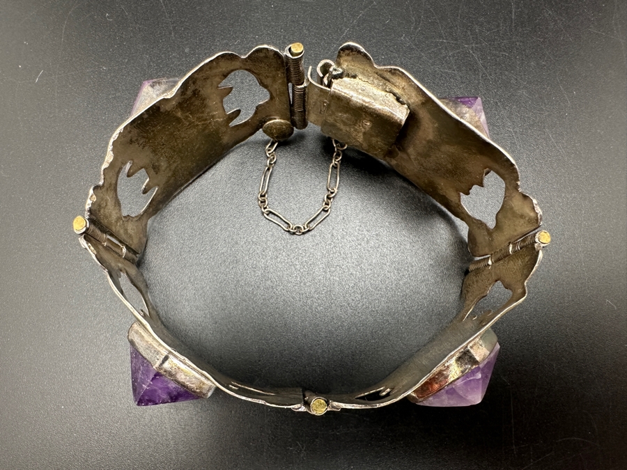 Vintage Mexican Sterling Silver Bracelet 52.6g [Photo 2]