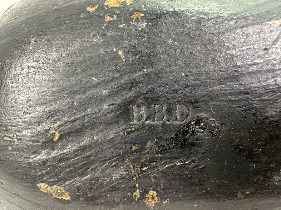 Vintage B.B.D. Back Bay Decoy Virginia Beach Carved And Hand Painted Wooden Duck Decoy 14.5'W x 6'D x 7'H  [Photo 10]