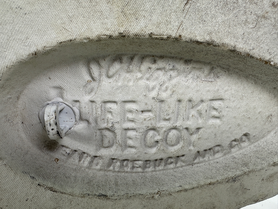 Vintage Life-Like JC Higgin SEARS Decoy (Top) And Brown Duck Decoy (Bottom) 16'W, 13'W [Photo 9]