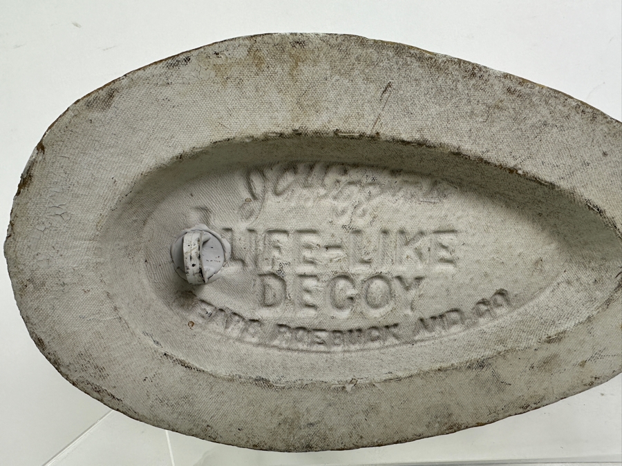 Vintage Life-Like JC Higgin SEARS Decoy (Top) And Brown Duck Decoy (Bottom) 16'W, 13'W [Photo 8]