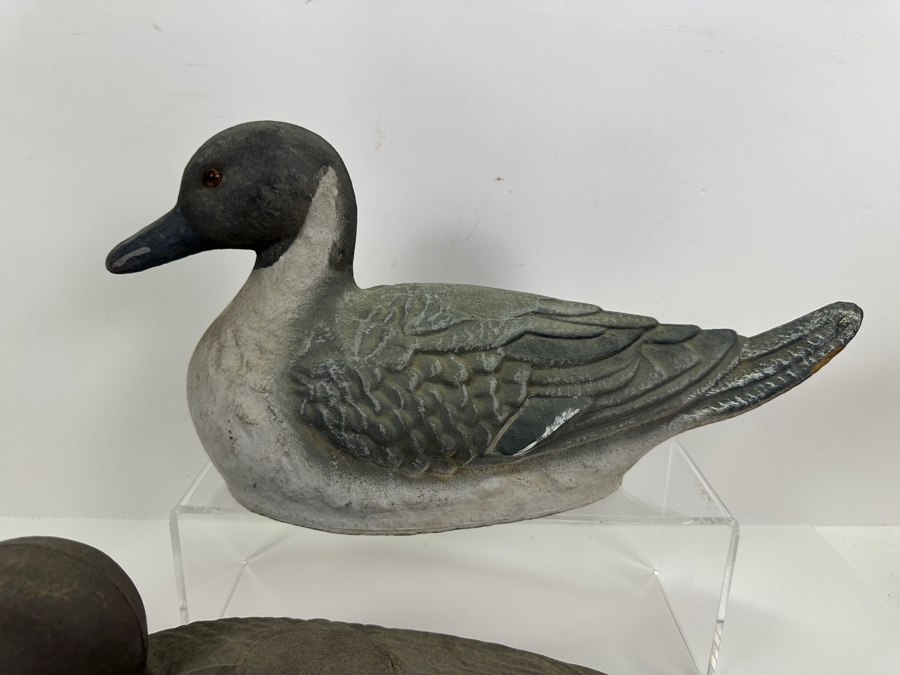 Vintage Life-Like JC Higgin SEARS Decoy (Top) And Brown Duck Decoy (Bottom) 16'W, 13'W [Photo 4]