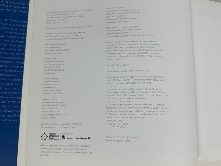 First Edition Hardcover Book Backyard Oasis: The Swimming Pool In Southern California Photography 1945-1982 [Photo 5]