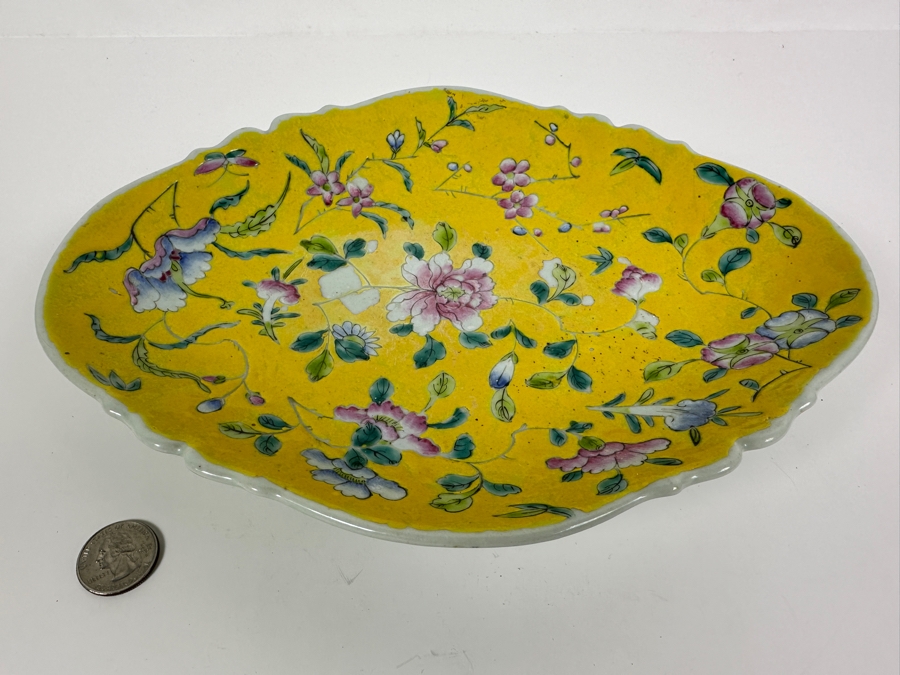 Chinese Porcelain Footed Dish 10.75W X 8D X 2H [Photo 2]