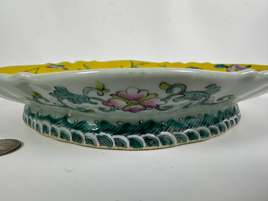 Chinese Porcelain Footed Dish 10.75W X 8D X 2H [Photo 4]