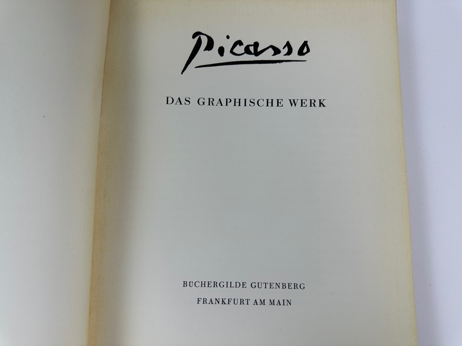 Hardcover German Book Pablo Picasso Das Graphische Werk By Hans Bolliger 1955 [Photo 6]