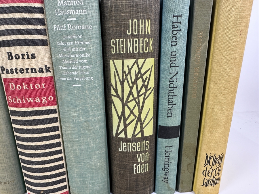 Collection Of German Hardcover Mid-Century Novel Books John Steinbeck, Ernest Hemingway, Shakespeare And More [Photo 6]