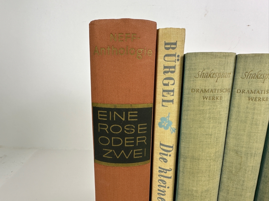 Collection Of German Hardcover Mid-Century Novel Books John Steinbeck, Ernest Hemingway, Shakespeare And More [Photo 2]