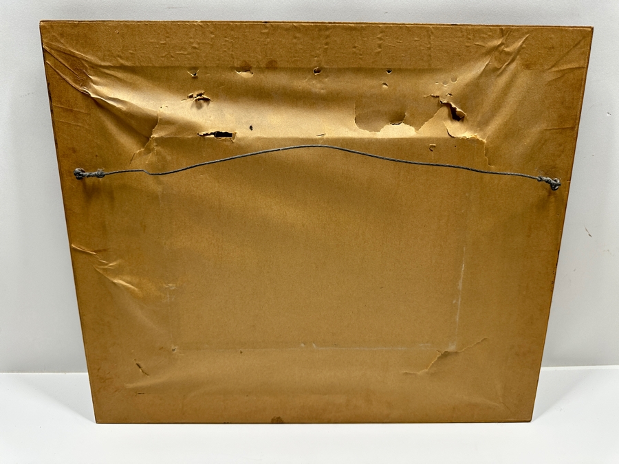 Antonio Beneduce Figurative Abstract Three Cowboys At A Bar Ink Drawing On Paper 8.5 X 6 Framed 16 X 13.5 [Photo 11]