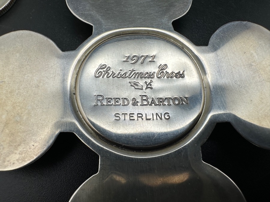 1971 Reed & Barton Sterling Silver Christmas Cross 18.2g [Photo 3]