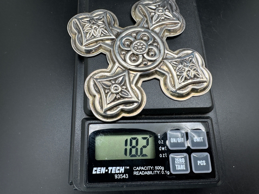 1971 Reed & Barton Sterling Silver Christmas Cross 18.2g [Photo 4]