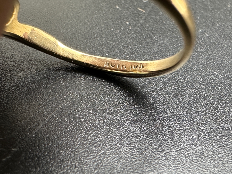 10K Gold Opal Ring Size 6.5 1.9g [Photo 7]