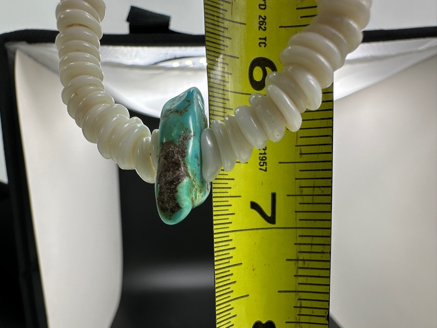 Turquoise & Shell 13' Necklace [Photo 5]