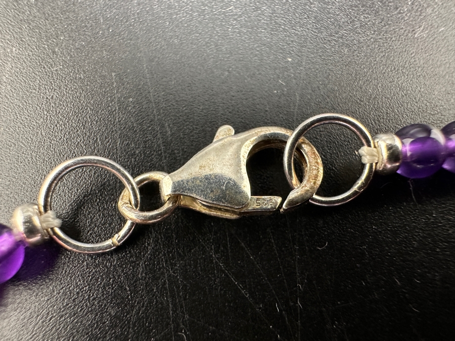 Stunning Amethyst & Sterling Silver 19' Necklace [Photo 3]