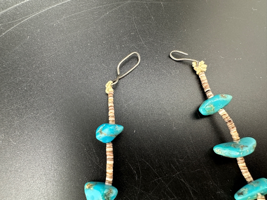 Turquoise And Heishi 22' Necklace [Photo 4]