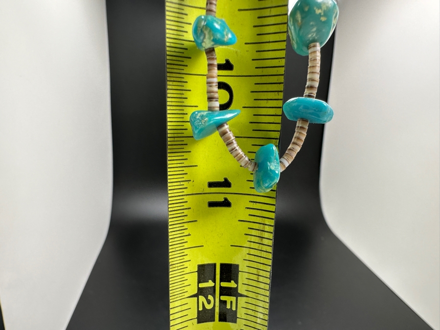 Turquoise And Heishi 22' Necklace [Photo 5]