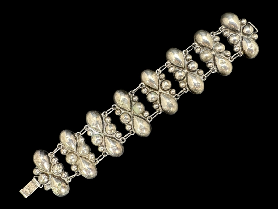 Vintage Mexican Sterling Silver Bracelet 21.3g [Photo 1]