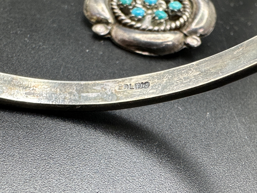 Sterling Silver Jewelry Lot Featuring Bracelets, Earrings & Pins / Brooches 63.7g [Photo 10]