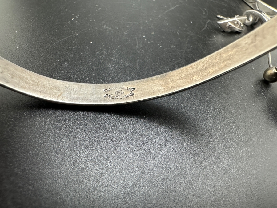 Sterling Silver Jewelry Lot Featuring Bracelets, Earrings & Pins / Brooches 63.7g [Photo 8]