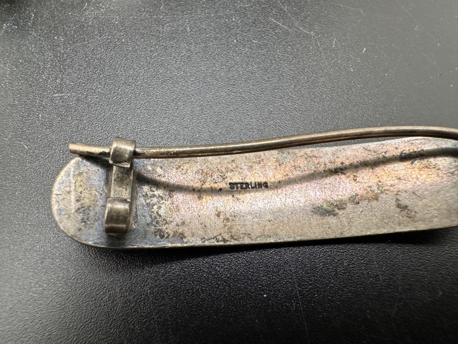 Sterling Silver Jewelry Lot Featuring Bracelets, Earrings & Pins / Brooches 63.7g [Photo 7]