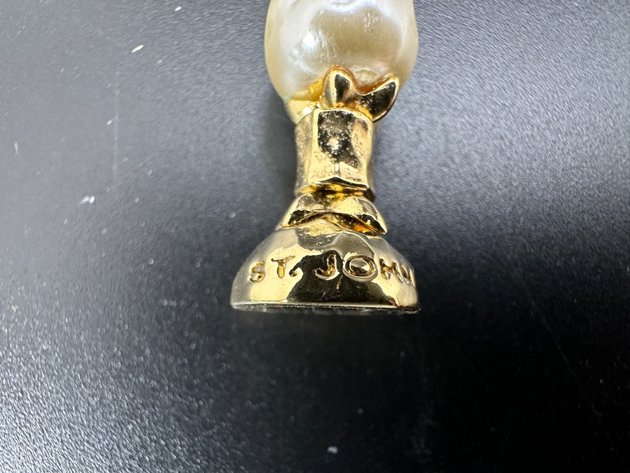 Pair Of St. John Faux Pearl Necklaces 19'L And 17'L [Photo 3]