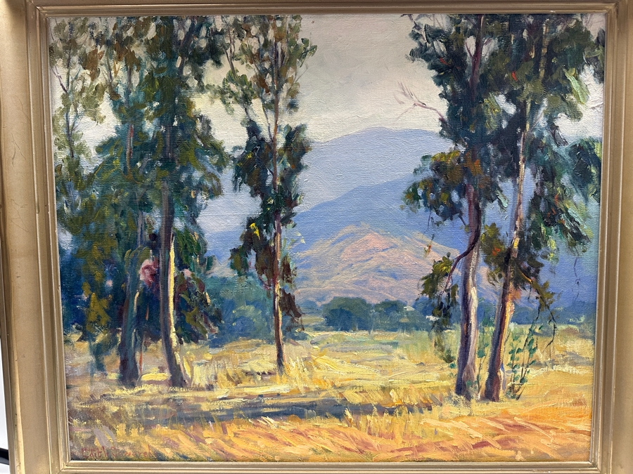 Edith Lavina Sowersby (1875-1959, American/Canadian) Stunning Original Plein Air Landscape Oil Painting On Board 24 X 20 Framed 29 X 25 [Photo 3]