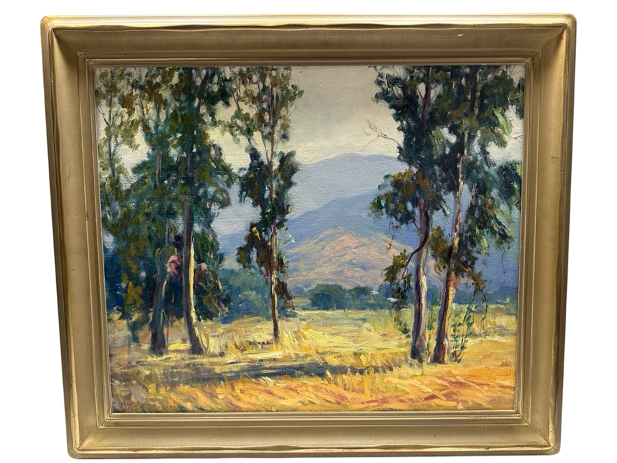 Edith Lavina Sowersby (1875-1959, American/Canadian) Stunning Original Plein Air Landscape Oil Painting On Board 24 X 20 Framed 29 X 25 [Photo 2]